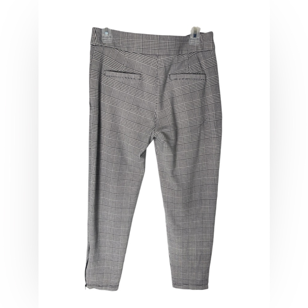 Betabrand black,white,Gray Plaid Ankle Pants - Picture 2 of 13